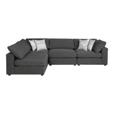 Coaster Serene 4-piece Upholstered Modular Sectional Charcoal Model 551324-SETA